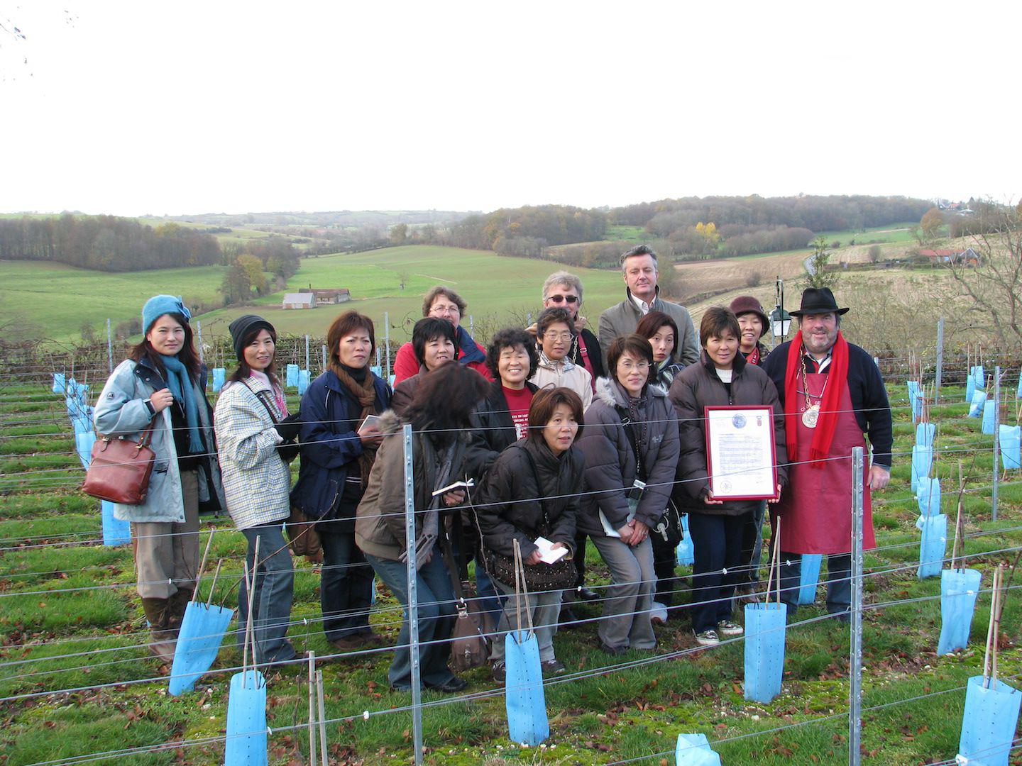 Agricultrices Japonaises en visite au Clos gerberoy